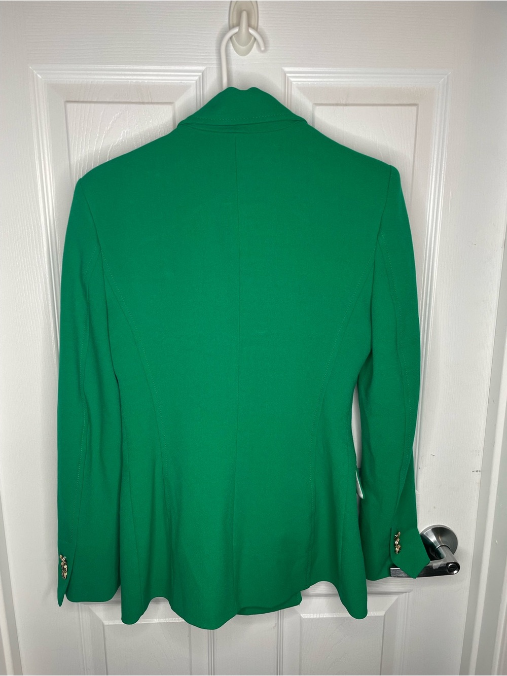 Zara Double-Breasted Blazer Blogger Favorite 2108/555/500 in Emerald Green XS - Picture 10 of 16